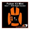 Corepad Mice & Accessories|Soft Grips for Pulsar X3 Mini RHD - Orange