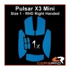 Corepad Mice & Accessories|Soft Grips for Pulsar X3 Mini RHD - Blue