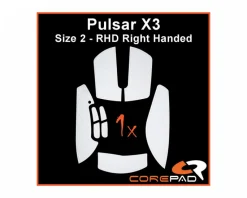 Corepad Mice & Accessories|Soft Grips for Pulsar X3 RHD - White