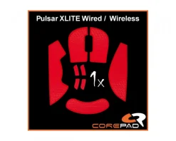 Corepad Mice & Accessories|Soft Grips for Pulsar Xlite Wired/Xlite Wireless/Xlite V2 Wireless - Red