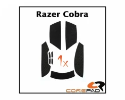 Corepad Mice & Accessories|Soft Grips for Razer Cobra Wired/Wireless - Black