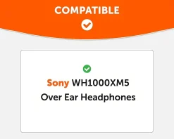 Wicked Cushions Headsets & Audio|Sony XM5 Ear Cushions - PU Upgraded - Silver