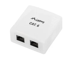 Lanberg Cables & Adapters|Surface Mount 2X RJ4 Cat6