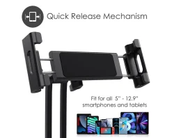 DESIRE2 Miscellaneous|Tablet Holder 2-in-1 XL Wall and Portable 12.9″ - Black