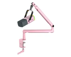 Fifine Headsets & Audio|TAM8 Dynamic Gaming Microphone and Boom Arm - Pink