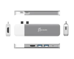 j5create Cables & Adapters|Storage Devices|ULTRADRIVE Kit - USB-C Dual-Display Modular Dock