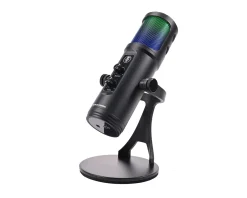 Deltaco Gaming Headsets & Audio|USB Gaming Microphone RGB - Black