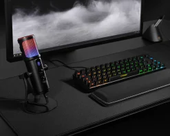Deltaco Gaming Headsets & Audio|USB Gaming Microphone RGB - Black