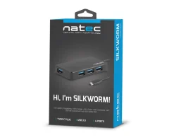 Natec Cables & Adapters|USB Hub 3.0 Silkworm USB-C 4-ports