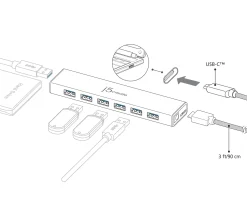 j5create Cables & Adapters|USB Hub - USB-C 7-Port Hub