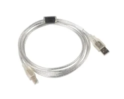Lanberg Cables & Adapters|USB-A to USB-B 2.0 Cable Transparent (5 Meter)