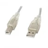 Lanberg Cables & Adapters|USB-A to USB-B 2.0 Cable Transparent (3 Meter)