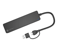 Natec Cables & Adapters|USB-C 3.0 Hub Mayfly Black + USB-A Adapter - USB Hub