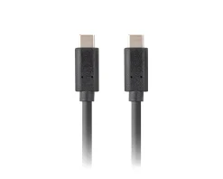 Lanberg Cables & Adapters For Mobile|Cables & Adapters|USB-C Cable 3.1 Gen 2 (10GB/s) PD100W Black - 1m