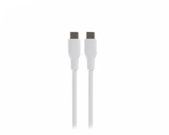 Deltaco Cables & Adapters For Mobile|Cables & Adapters|USB-C Charging Cable 60W Silicone - White - 1,5m