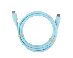 Deltaco Cables & Adapters For Mobile|Cables & Adapters|USB-C Charging Cable 60W Silicone - Turquoise - 1,5m