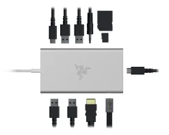 Razer Cables & Adapters|USB-C Docking Station - 11 ports - Mercury