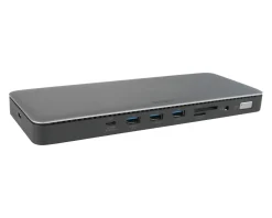 Deltaco Cables & Adapters|Storage Devices|USB-C Docking Station with 15 Ports - Grey