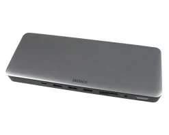 Deltaco Cables & Adapters|Storage Devices|USB-C Docking Station with 15 Ports - Grey