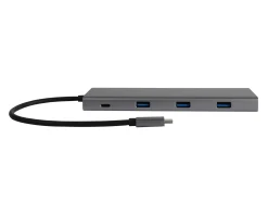 Deltaco Cables & Adapters|Storage Devices|USB-C Docking Station with 12 Ports - Grey