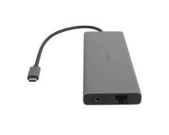 Deltaco Cables & Adapters|Storage Devices|USB-C Docking Station with 12 Ports - Grey