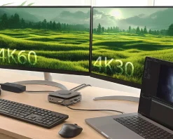 j5create Cables & Adapters|Storage Devices|USB-C Dual 4K HDMI Dock - 140W GaN PD