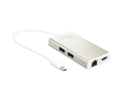j5create Cables & Adapters|USB-C Multi-Adapter - HDMI, Ethernet, USB 3.1 HUB, PD 2.0