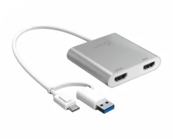 j5create Cables & Adapters|USB-C to Dual HDMI Multi-Monitor Adapter