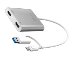 j5create Cables & Adapters|USB-C to Dual HDMI Multi-Monitor Adapter