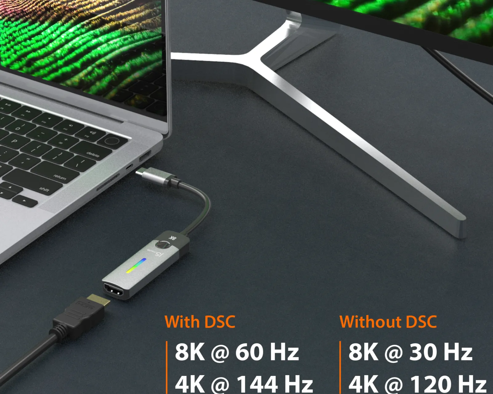j5create Cables & Adapters|USB-C to HDMI 2.1 8K Adapter