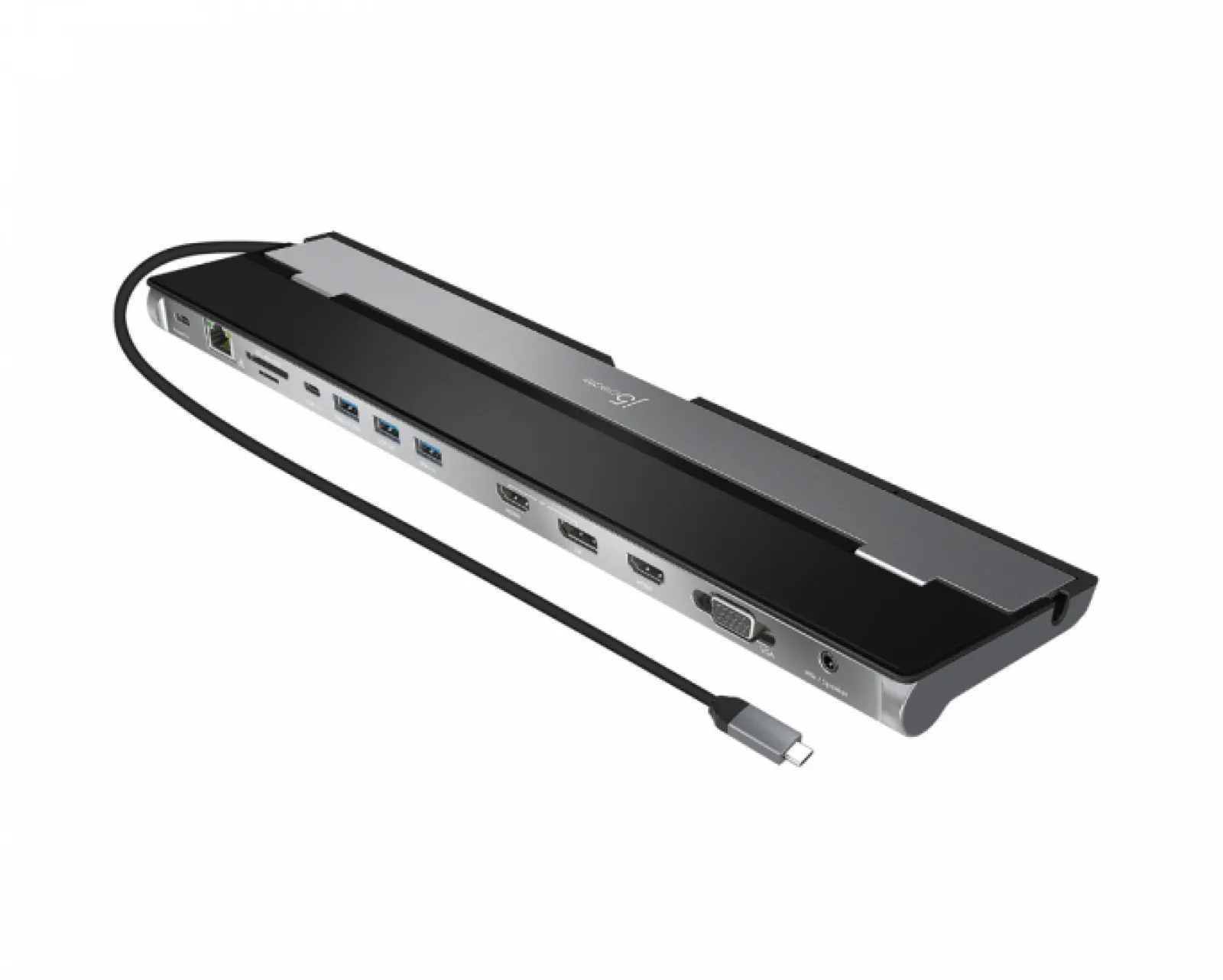 j5create Cables & Adapters|Storage Devices|USB-C Triple Display Docking Station - 100W PD Adapter