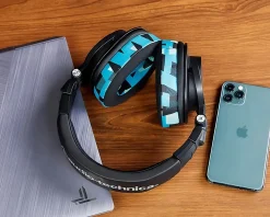 Wicked Cushions Headsets & Audio|WC FreeZe Ear Cushions - Cyan Prism