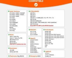 Wicked Cushions Headsets & Audio|WC FreeZe Ear Cushions - White