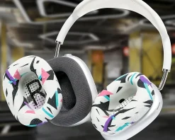 Wicked Cushions Headsets & Audio|WC SweatZ Max Ear Cushion Covers - 90''s White