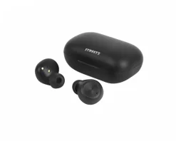 STREETZ Headphones|Wireless In-Ear Headphones with Charging Case, TWS - Black