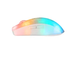 Deltaco Gaming Mice & Accessories|WM89 Wireless Semi-Transparent RGB Gaming Mouse - White