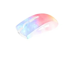 Deltaco Gaming Mice & Accessories|WM89 Wireless Semi-Transparent RGB Gaming Mouse - White