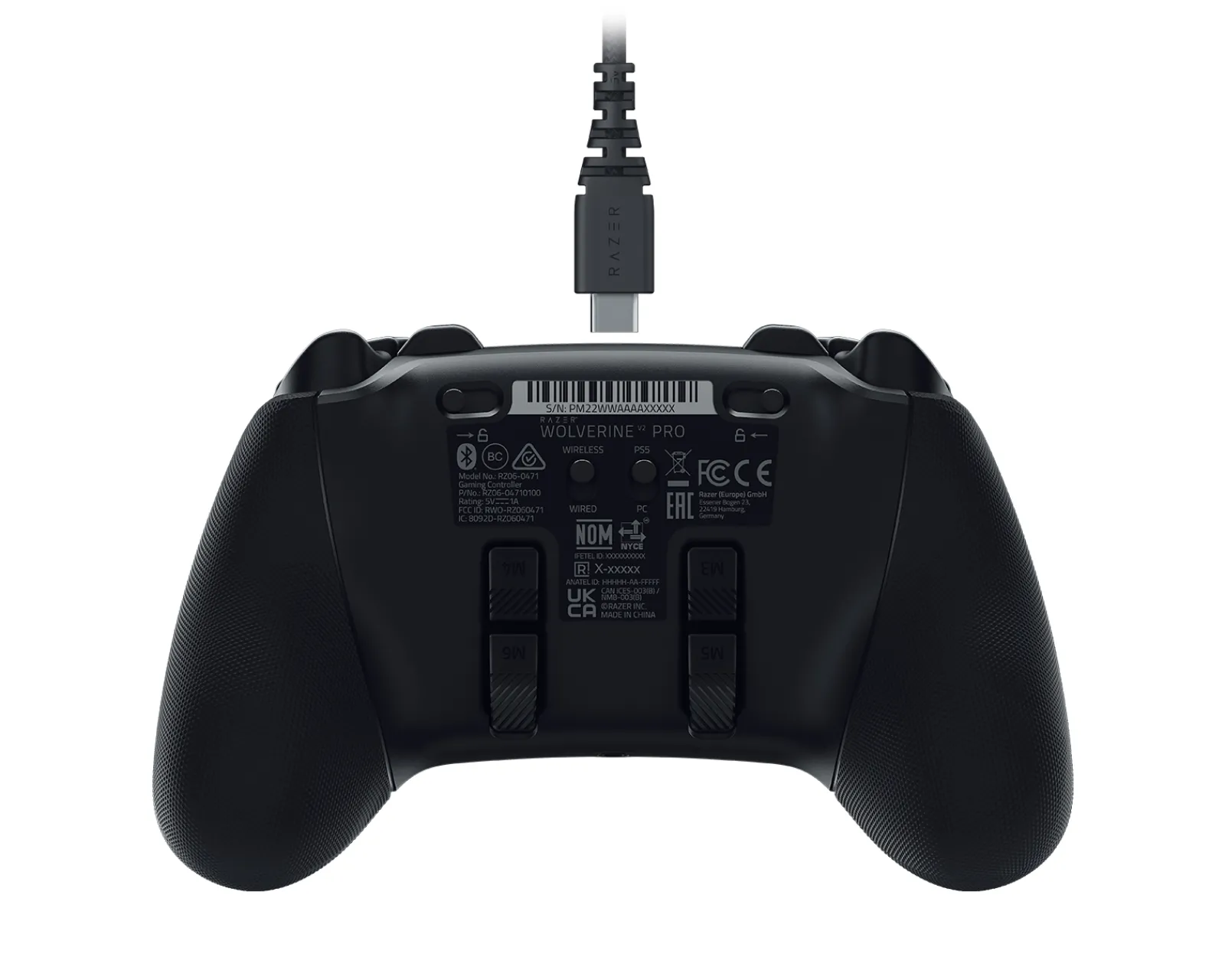 Razer Playstation|Gamepad|Wolverine V2 Pro Wireless Controller for PS5 & PC - Black