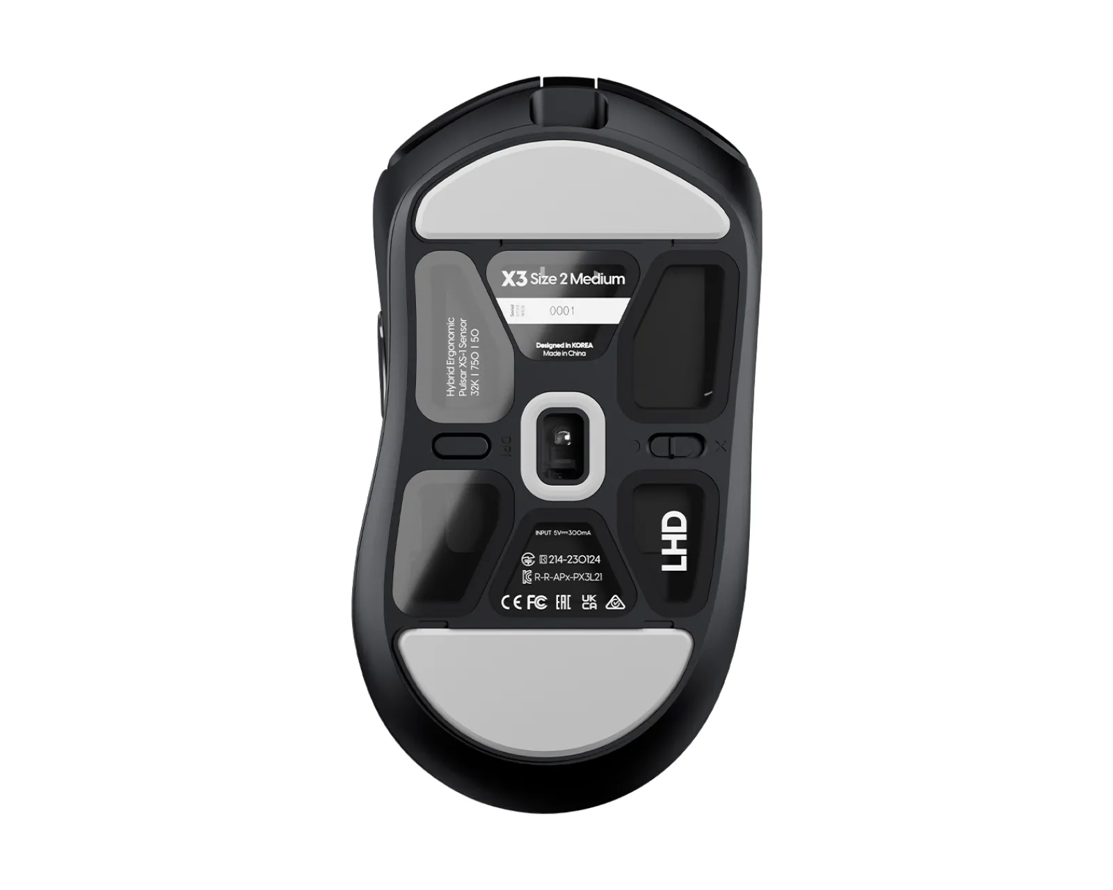 Pulsar Mice & Accessories|X3 LHD Wireless Gaming Mouse - Black