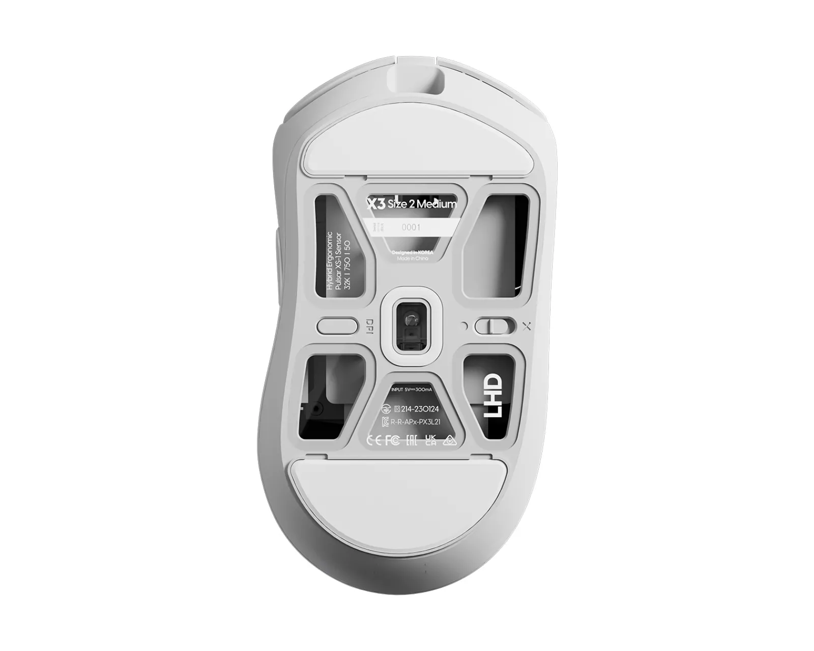 Pulsar Mice & Accessories|X3 LHD Wireless Gaming Mouse - White