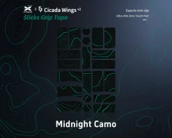 X-raypad Mice & Accessories|x RandomFrankP Cicada Wings v2 Universal Slicks Grip Tape - Midnight Camo