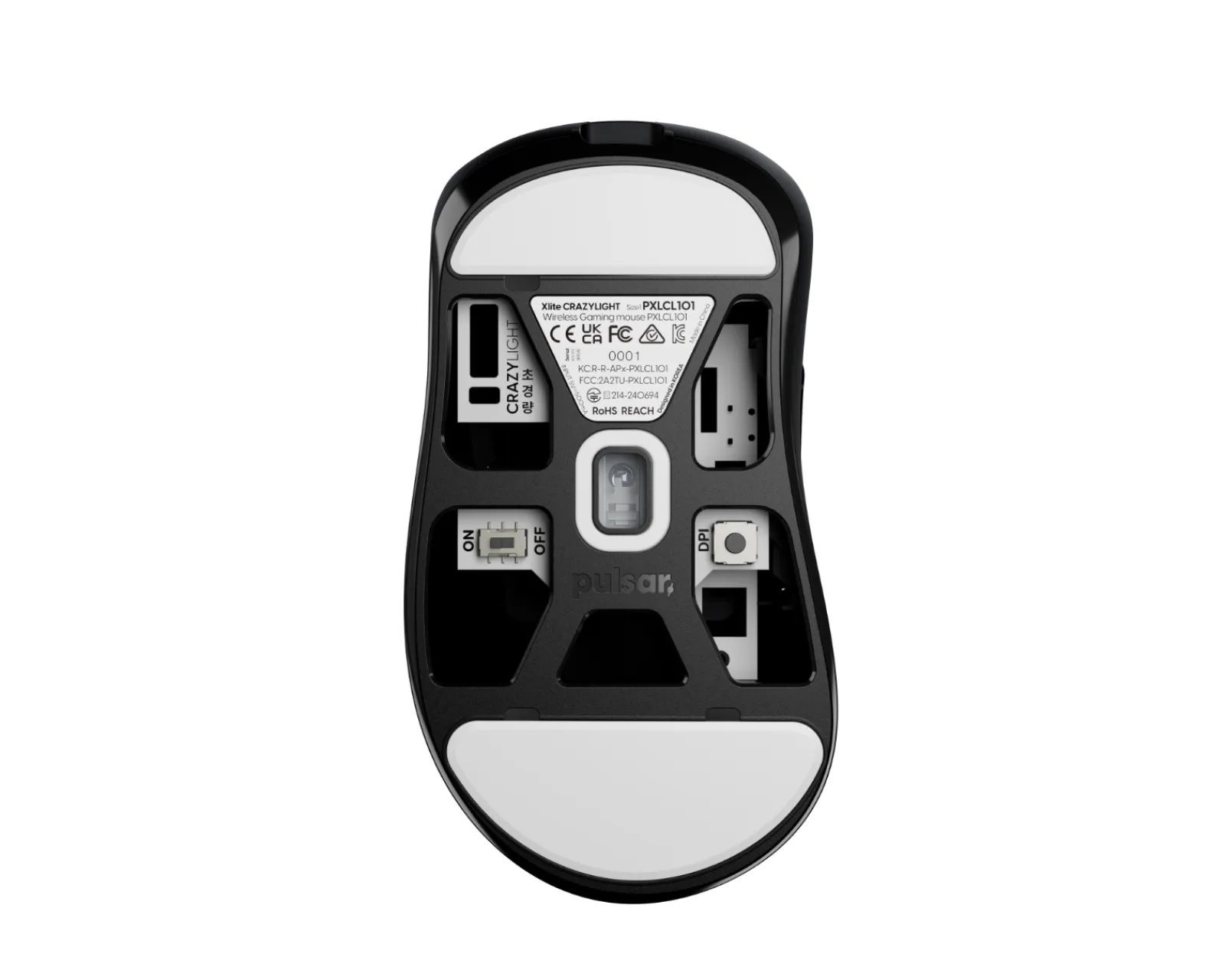 Pulsar Mice & Accessories|Xlite CrazyLight Wireless Gaming Mouse - Jet Black