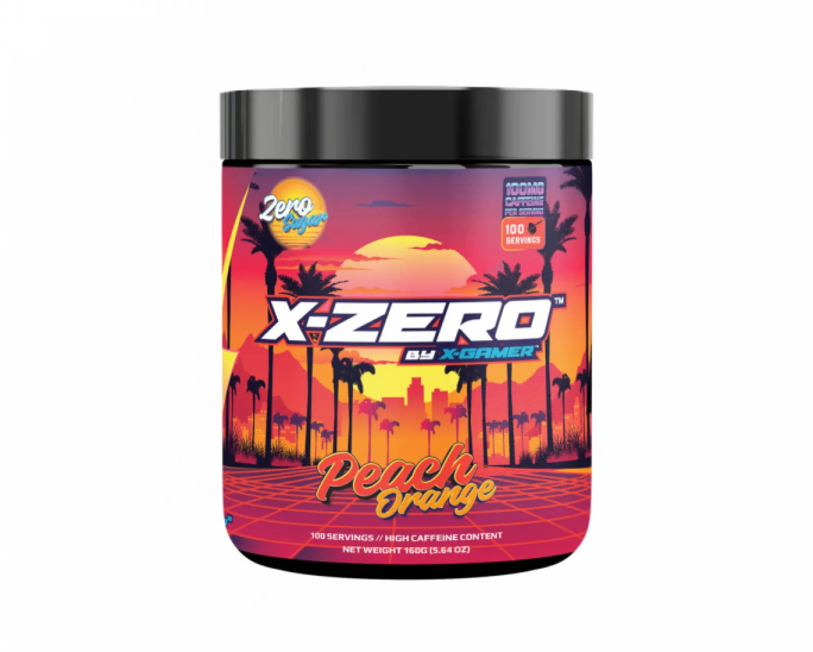 X-Gamer Drinks & Energy|X-Zero Peach Orange - 100 Servings