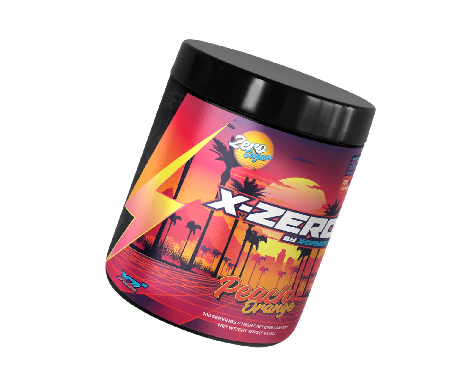 X-Gamer Drinks & Energy|X-Zero Peach Orange - 100 Servings