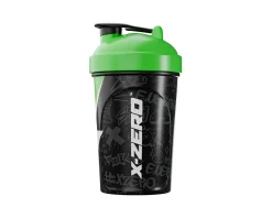 X-Gamer Drinks & Energy|X-Zero Shaker 500ml - Black & Green