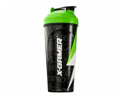 X-Gamer Drinks & Energy|X-Zero Shaker 700ml - Black & Green