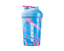 X-Gamer Drinks & Energy|X-Zero Shaker 500ml - Swirly Blue & Pink